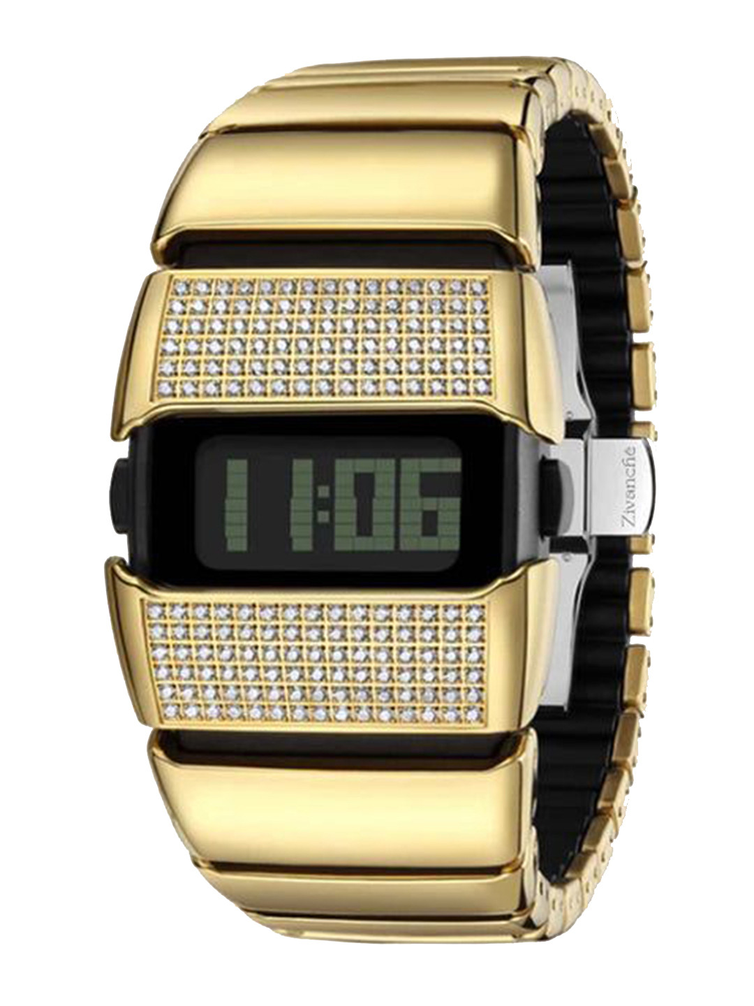 ZAADRAN U Men Rectangular Dial & Bracelet Style Straps Analogue Watch  NeoHub Golden