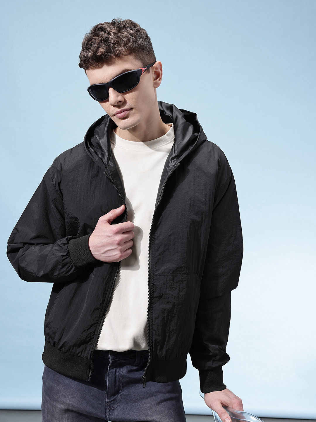 glitchez Oversized Bomber Jacket