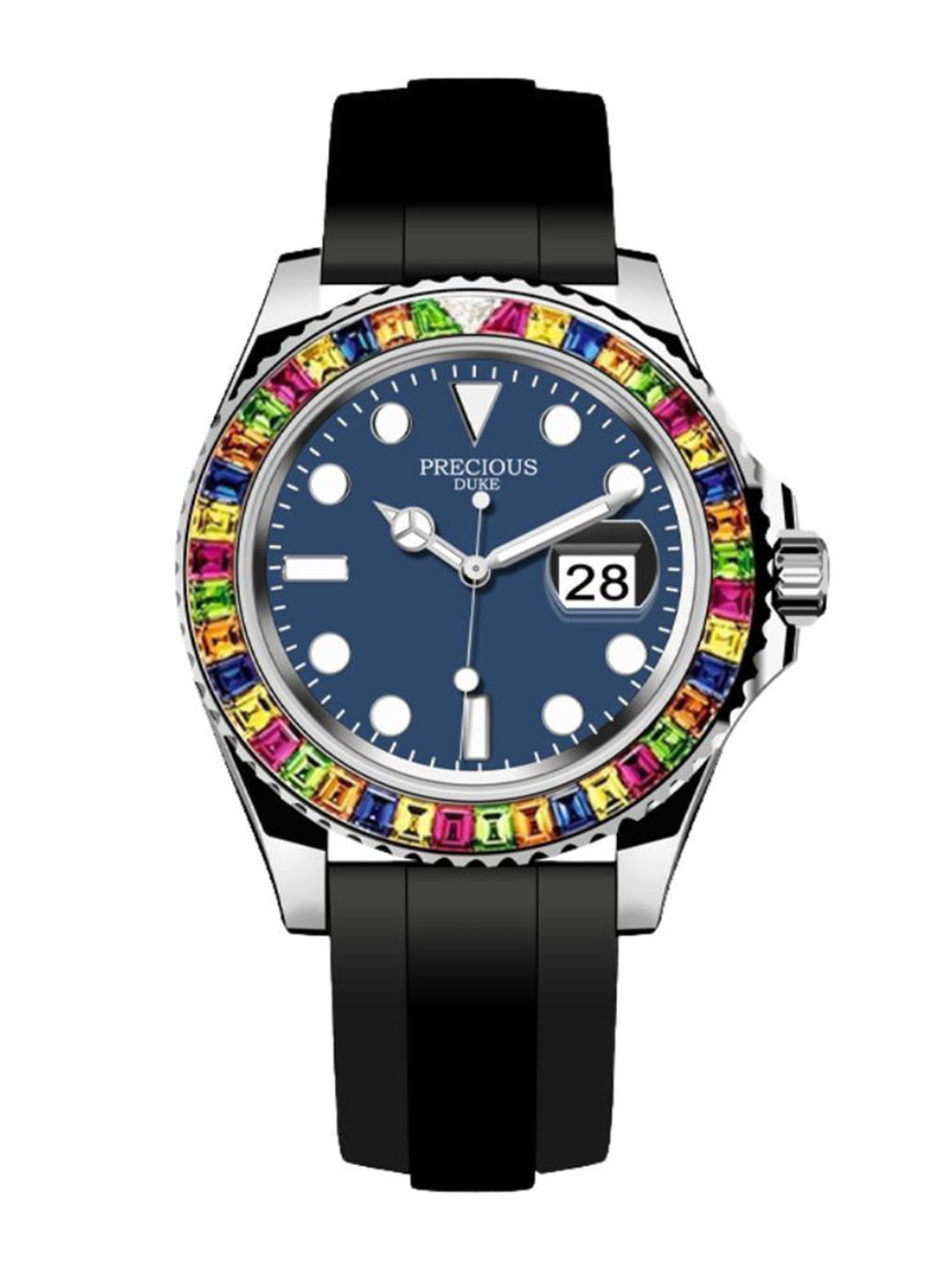 Precious Duke Men Dial & Straps Analogue Watch PD_822685813846_Blue_3