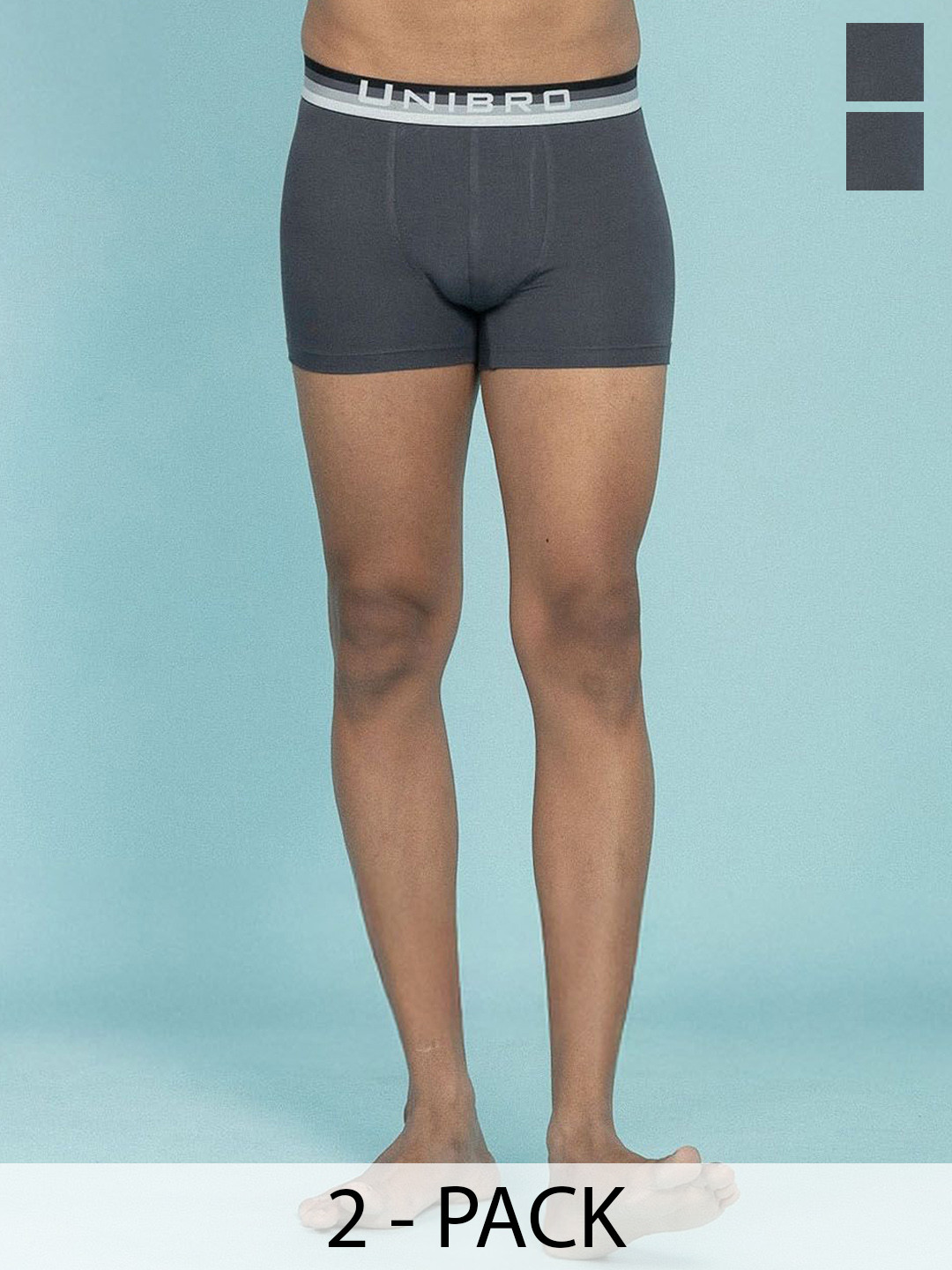 Unibro Pack Of 2 Mid-Rise Trunks TNCL-TRNK-PM5_2P-L