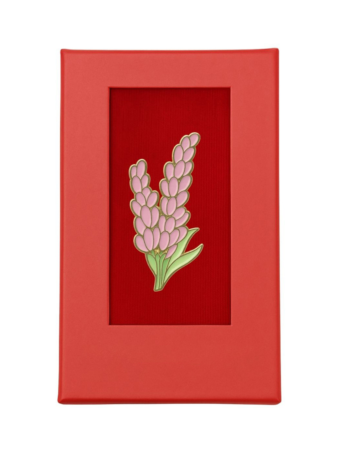 Leonardi Unisex Pink Flower Minimal Brooch