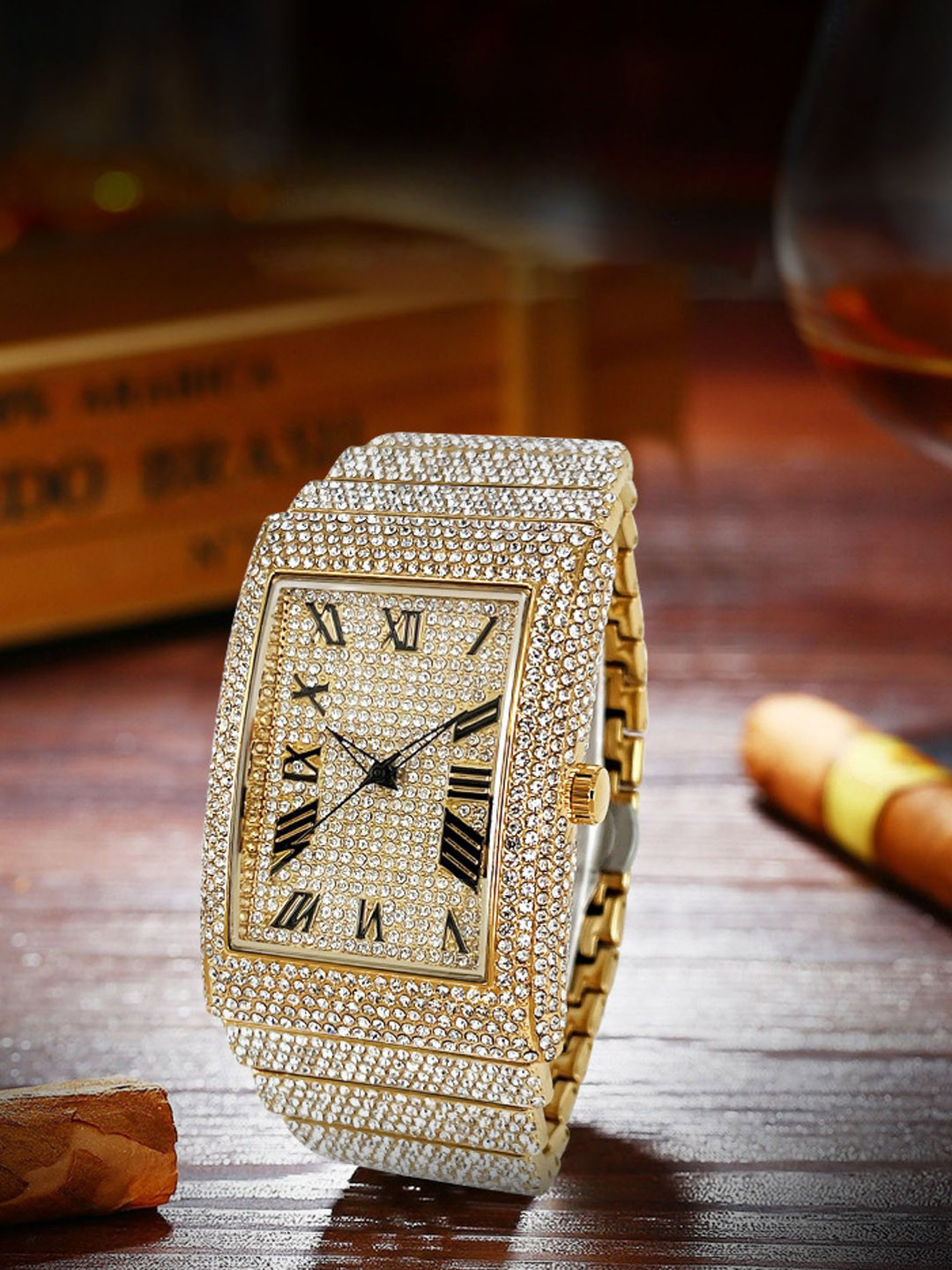 Precious Duke Women Embellished Dial Analogue Watch PD_902955945599-Golden