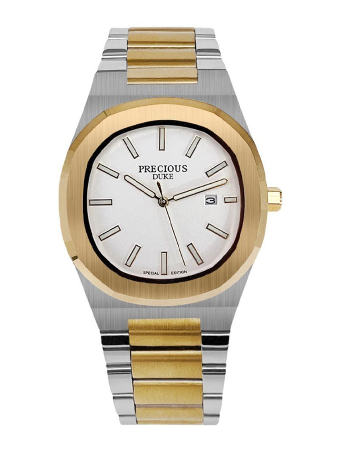 Precious Duke Men Stainless Steel Straps Analogue Watch PD_827230848553_White_78