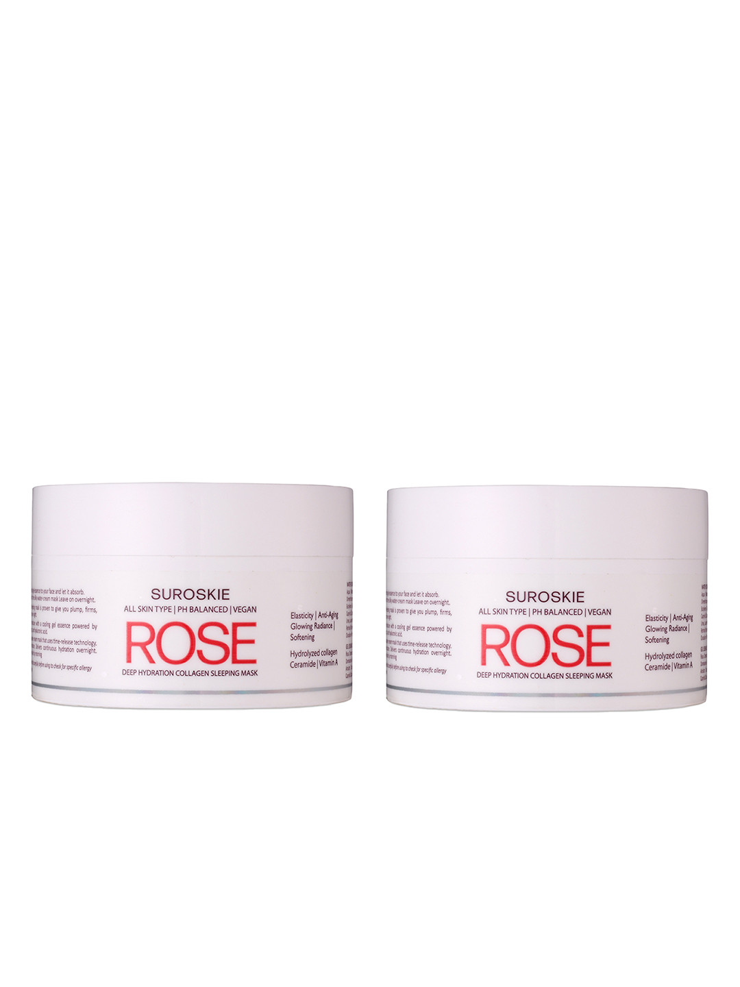 SUROSKIE Pack of 2 Rose Deep Hydration Collagen Sleeping Mask - 100ml