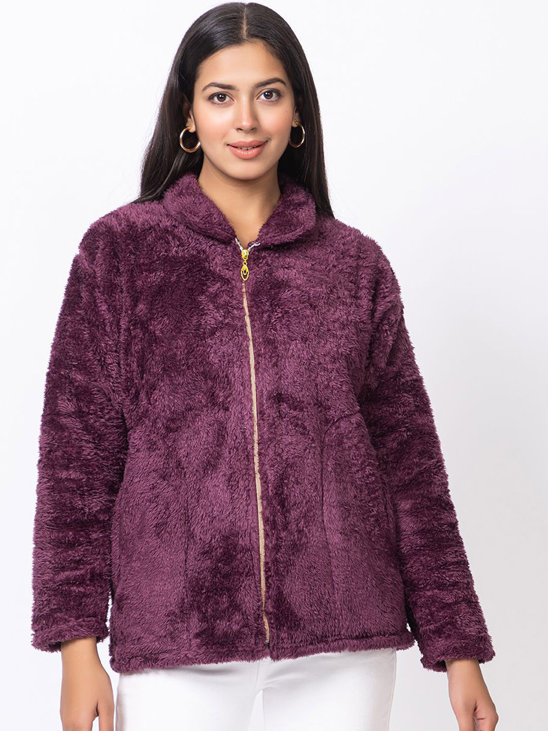 RG BY S.S. Clothing Women Mock Collar Solid Lightweight Puffer Jacket