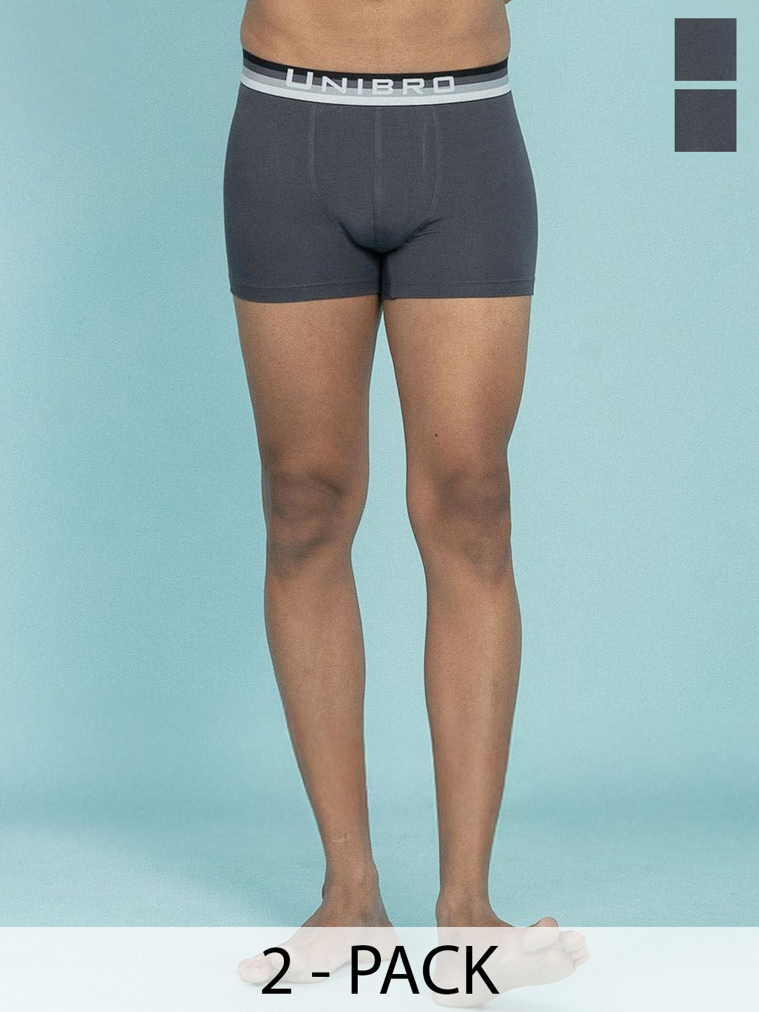 Unibro Pack Of 2 Mid-Rise Trunks TNCL-TRNK-PM5_2P-M