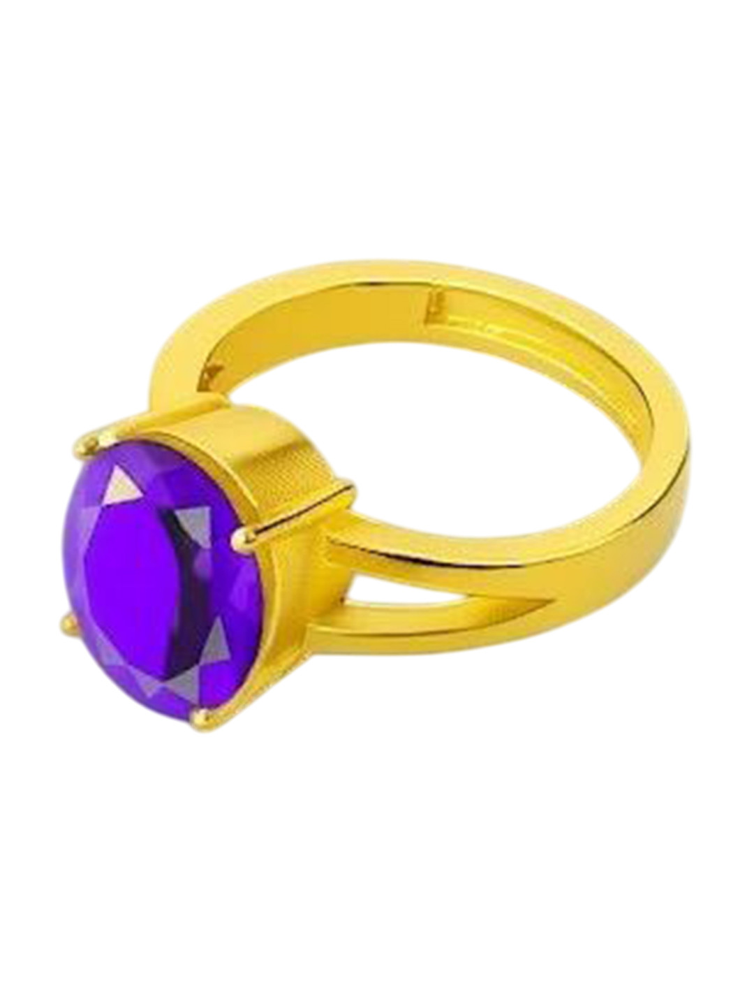 MISSILE Gold-Plated Artificial Stones Studded Ring