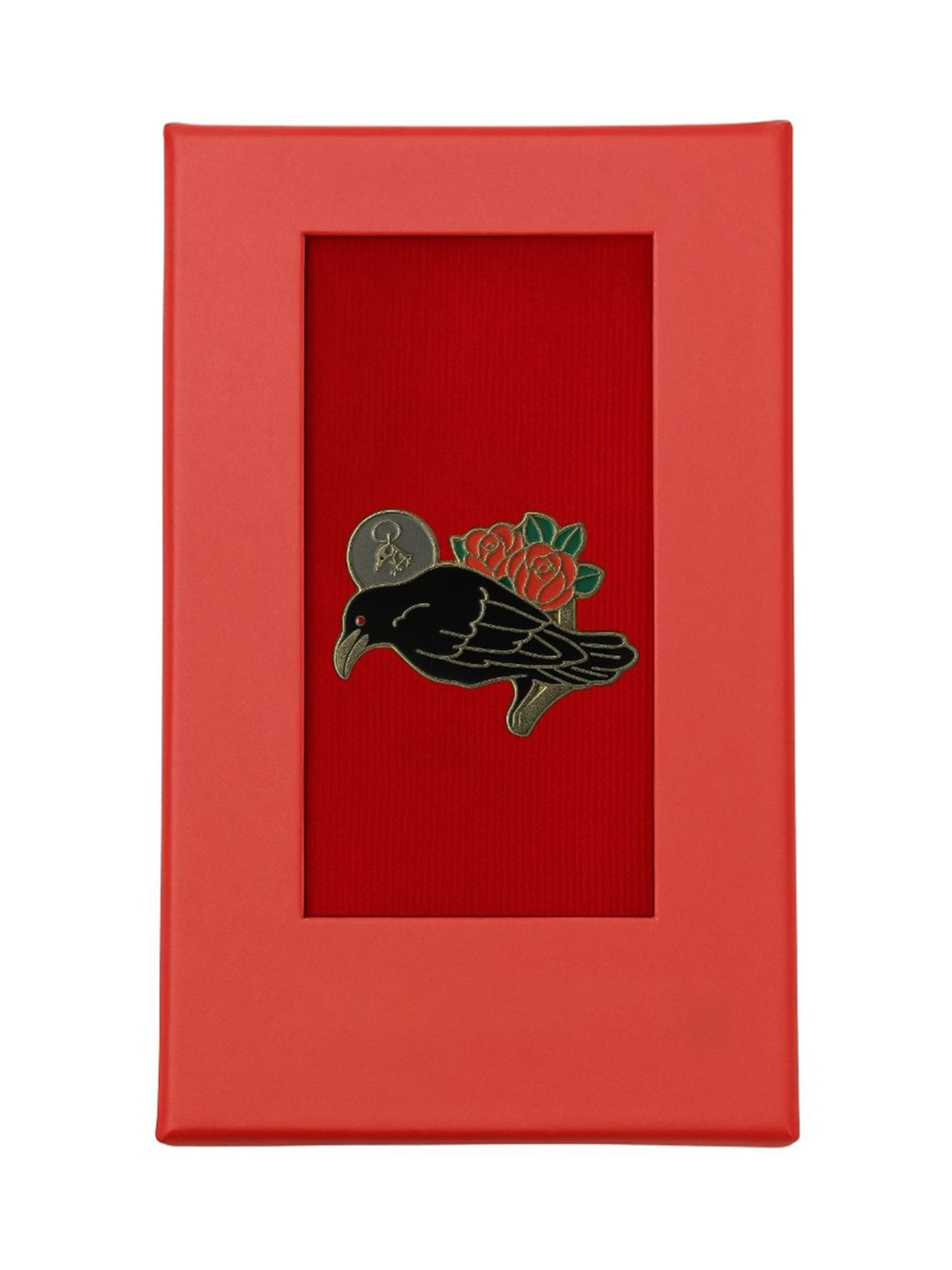 Leonardi Unisex Raven & Roses Minimal Brooch