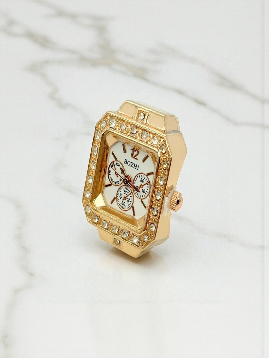 SAPRAA TRENDS Women Gold-Plated Watch Ring