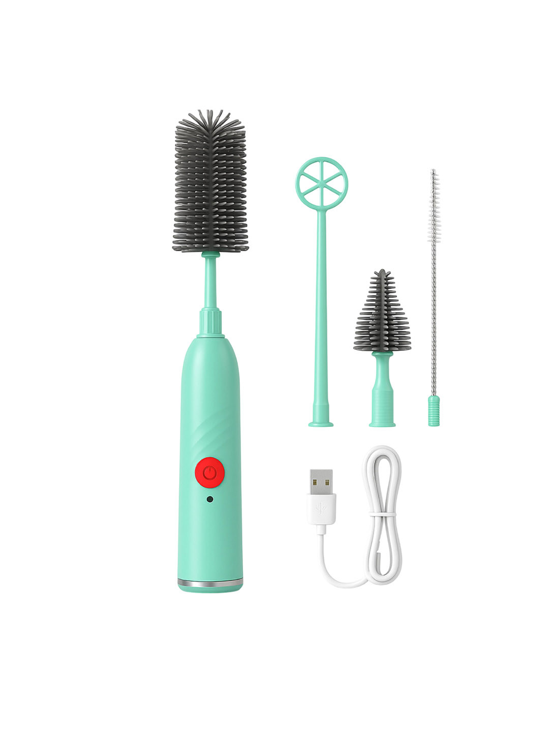 The Little Lookers Kids 360 Rotating Rechargeable Electric Baby Bottle Brush Cleaner