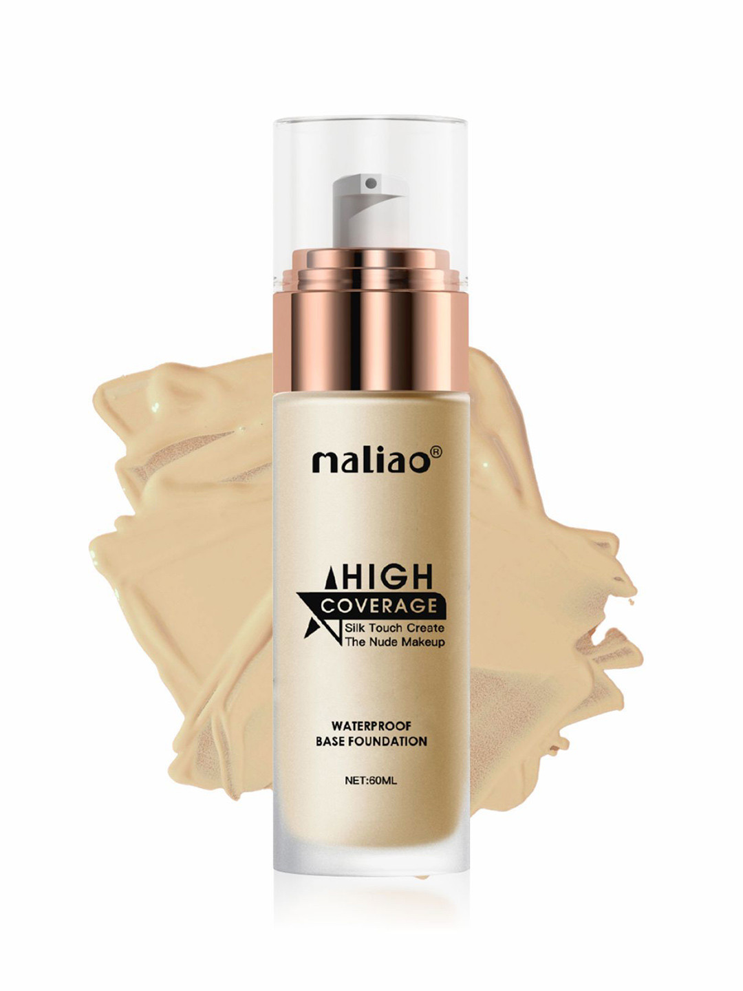Maliao Air Perfect High Coverage Waterproof Foundation- 60 ml Nude 05
