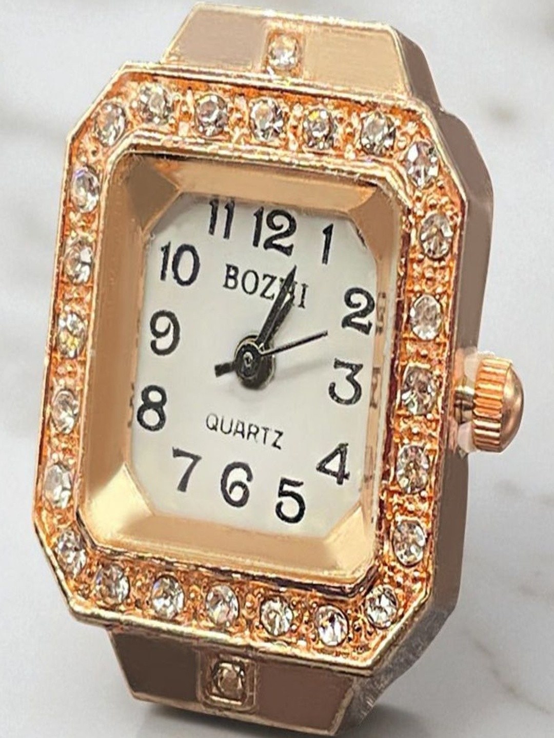 SAPRAA TRENDS Women Rose Gold-Plated Stainless Steel Ring