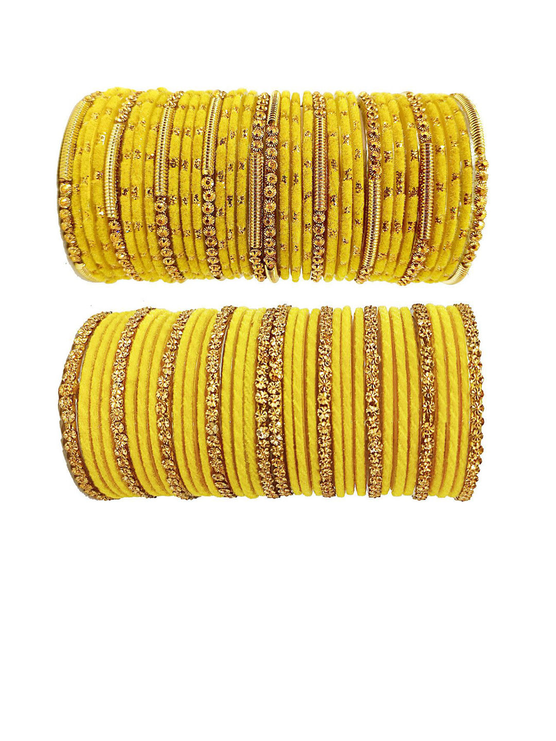 THE BLAZZE Set Of 68 Artificial Stones Studded Bangles