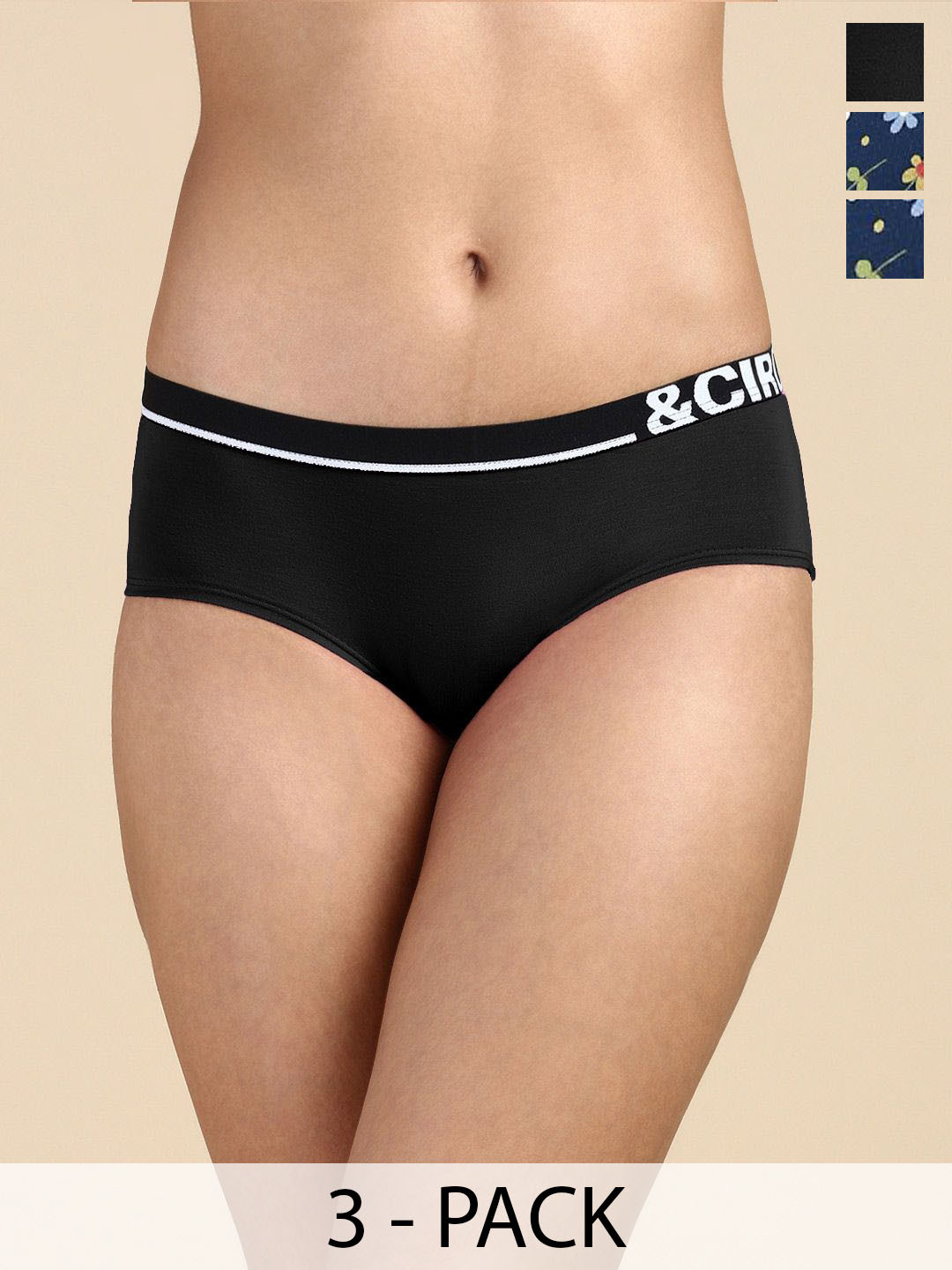 &CIRCUS Women's Pack Of 3 Airsoft Hipster