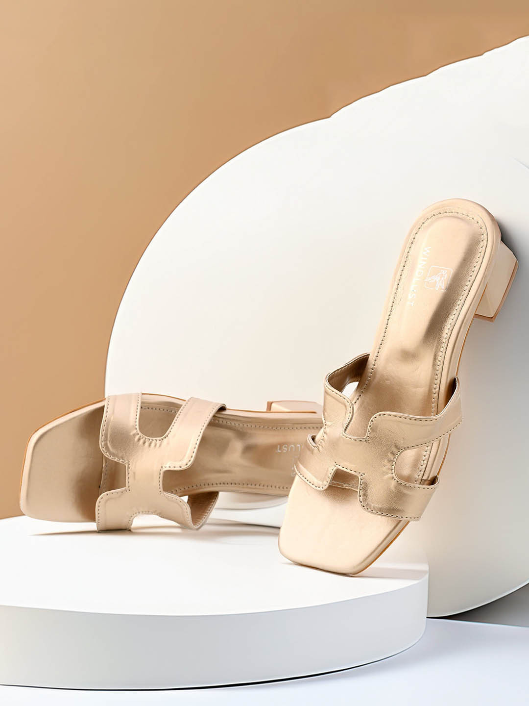 WINDLUST Women Open Back Wedge Sandals