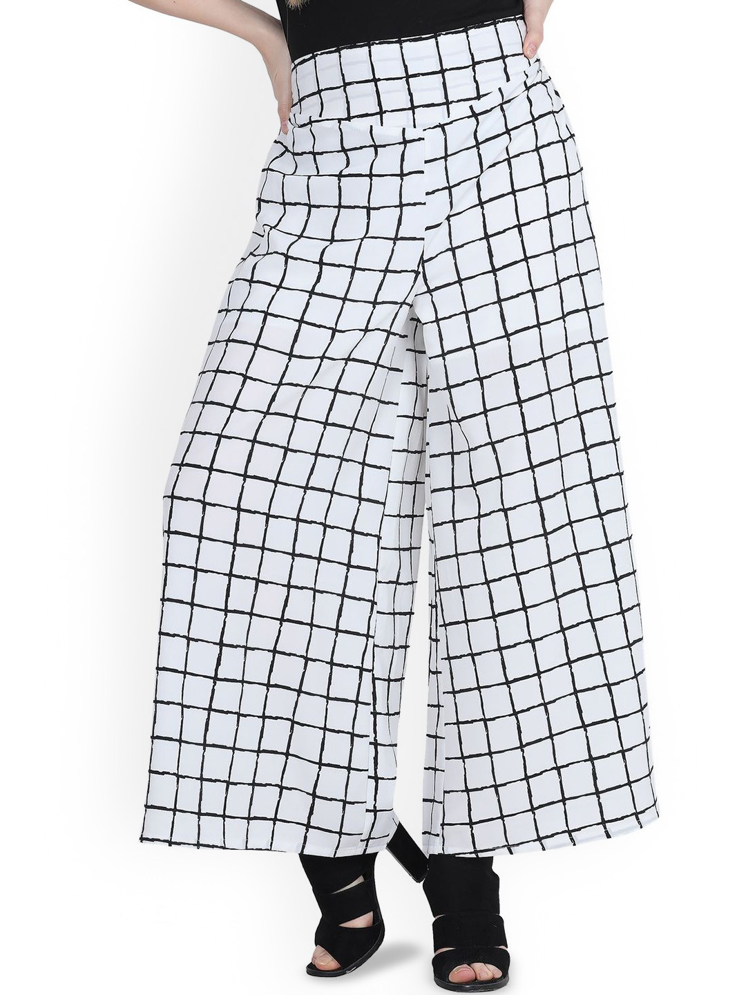 Deewa Women Checked Relaxed Anti Fit Trousers