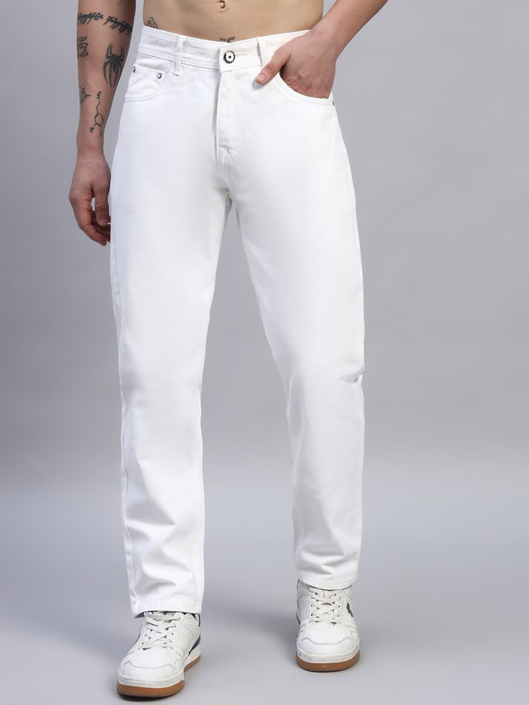 Webdaksha Men Straight Fit Mid-Rise Jeans