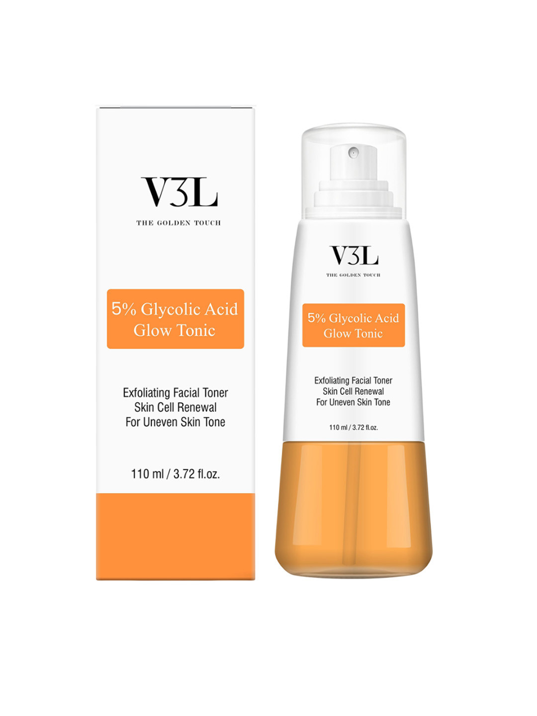 v3l the golden touch 5% Glycolic Acid Glow Tonic- 110 ml