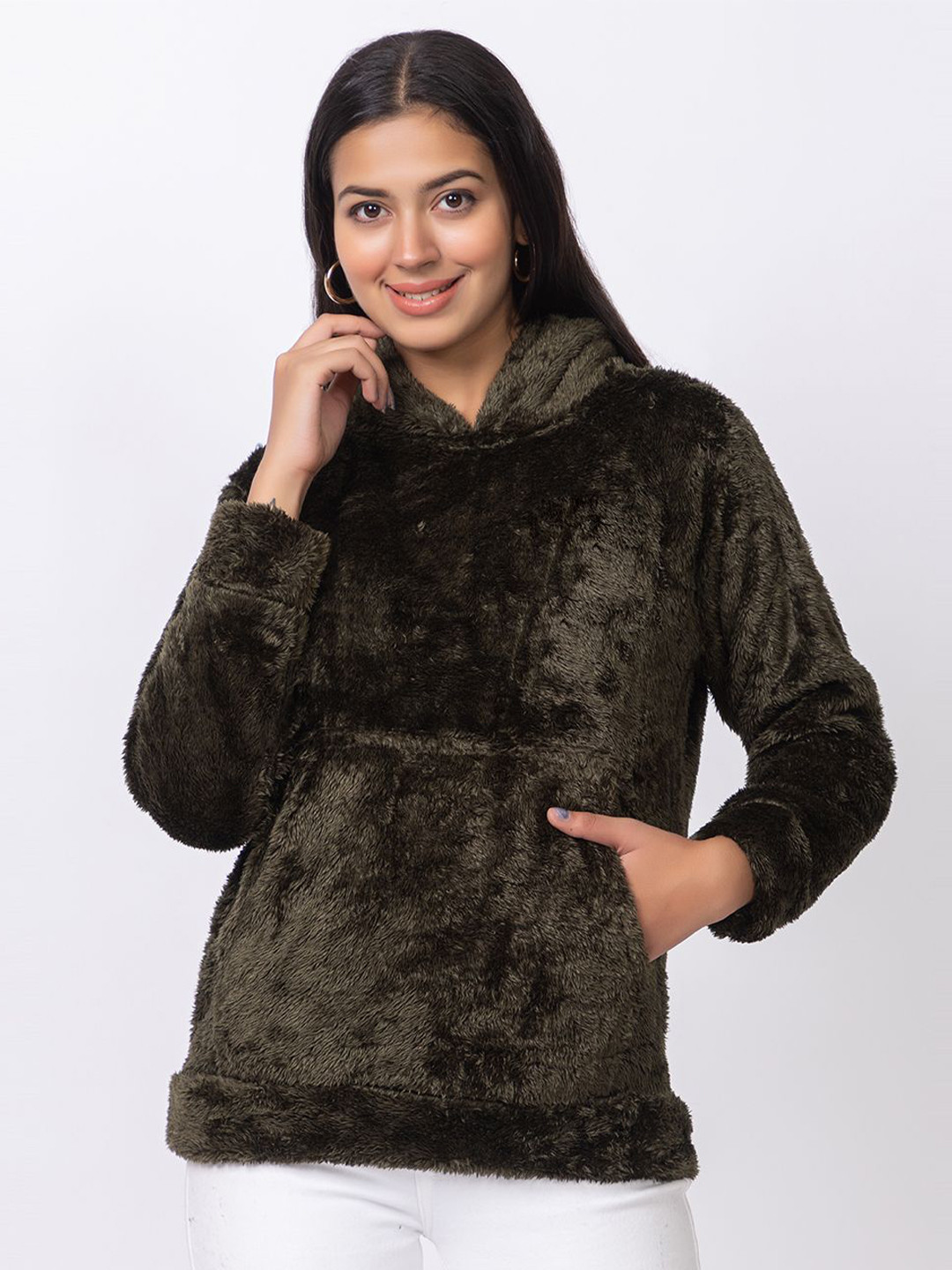 RG BY S.S. Clothing Women Hooded Pullover Sweatshirt