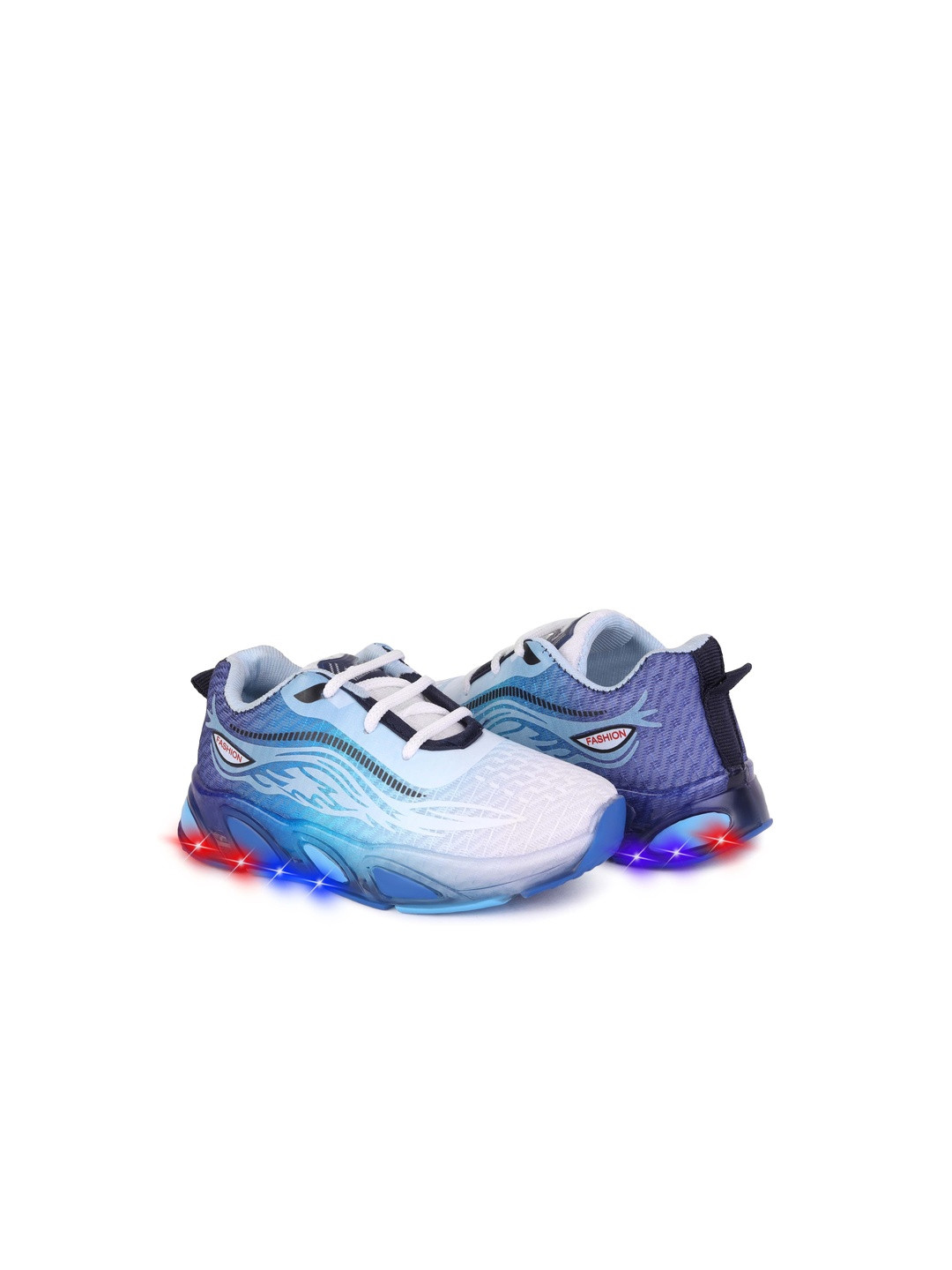 DRACKFOOT Boys White Mesh Printed Casual Shoes