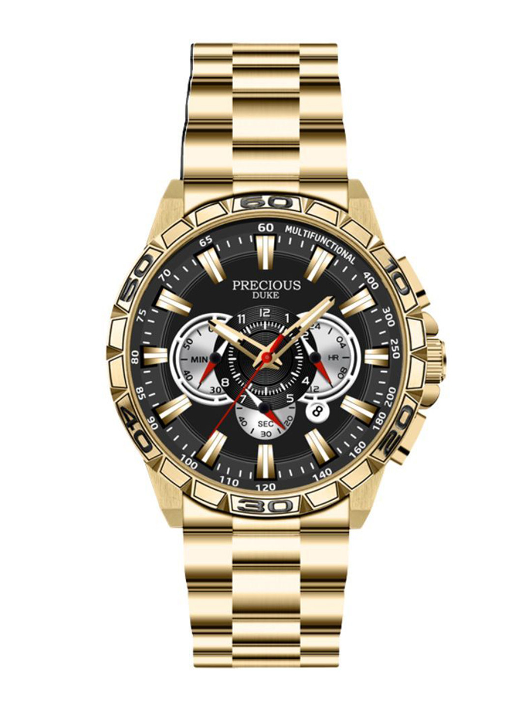 Precious Duke Men Bracelet Style Straps Analogue Watch PD_888078359622_Black_24
