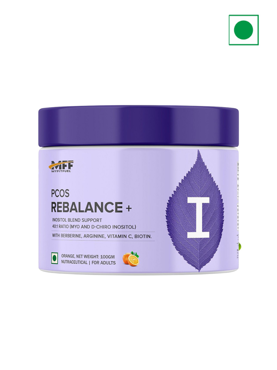 MyFitFuel PCOS Rebalance Powder - 100 g - Orange Flavor