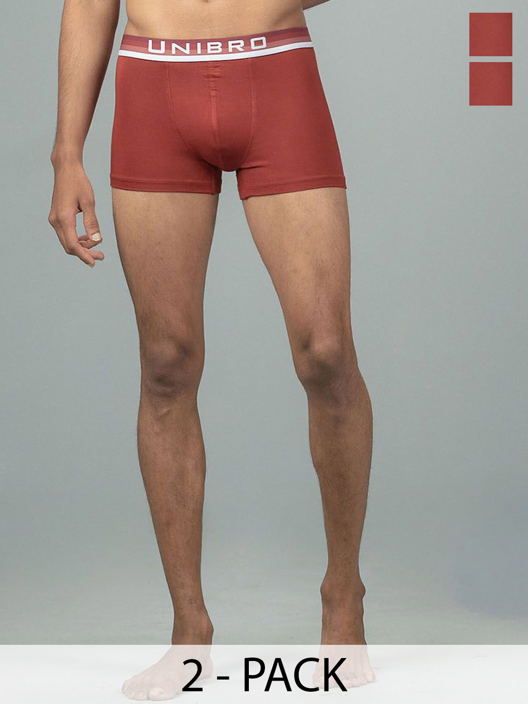 Unibro Pack Of 2 Mid-Rise Trunks TNCL-TRNK-PM1_2P-XL
