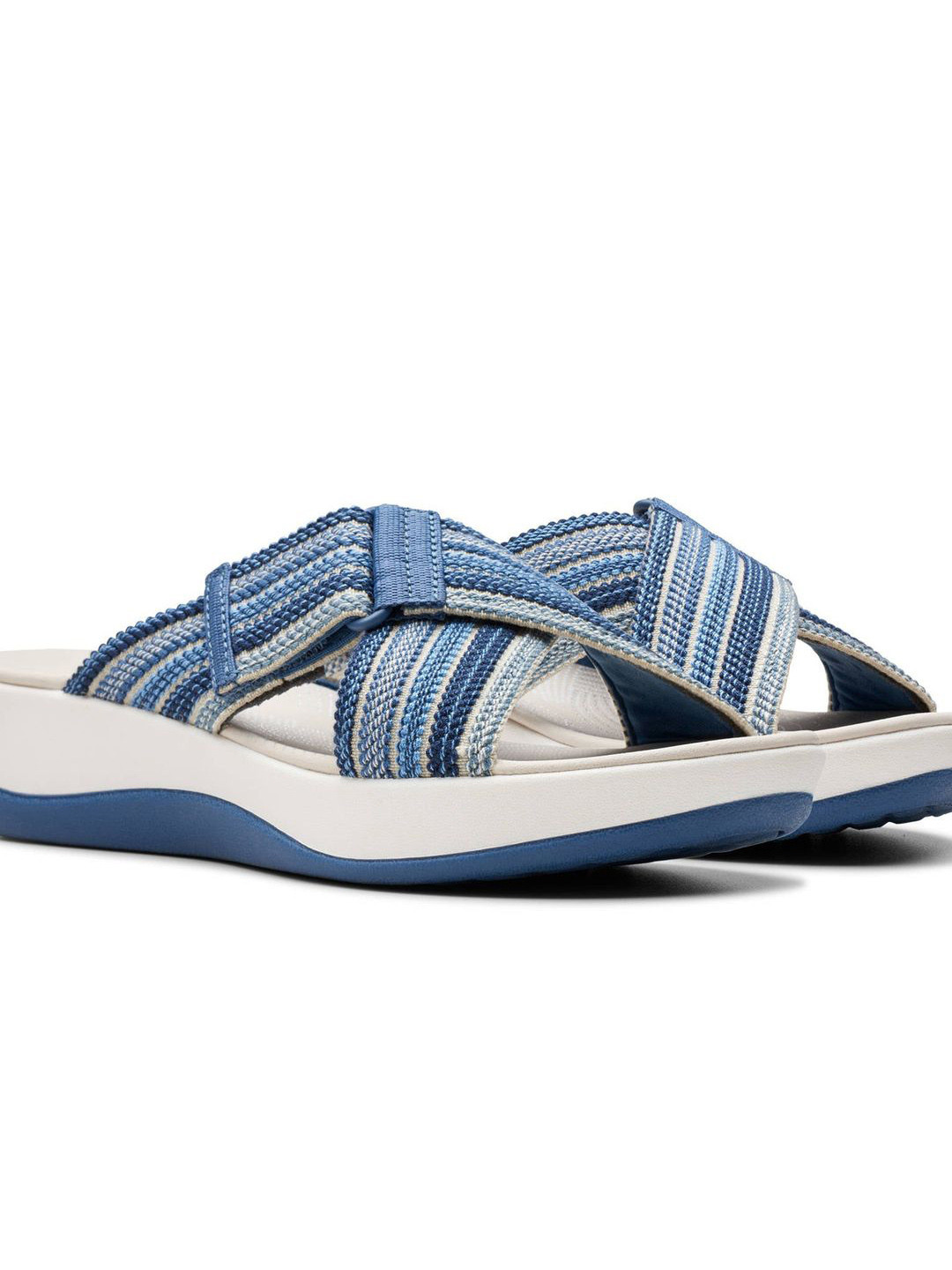 Clarks Women Striped Wedge Heels Sandals