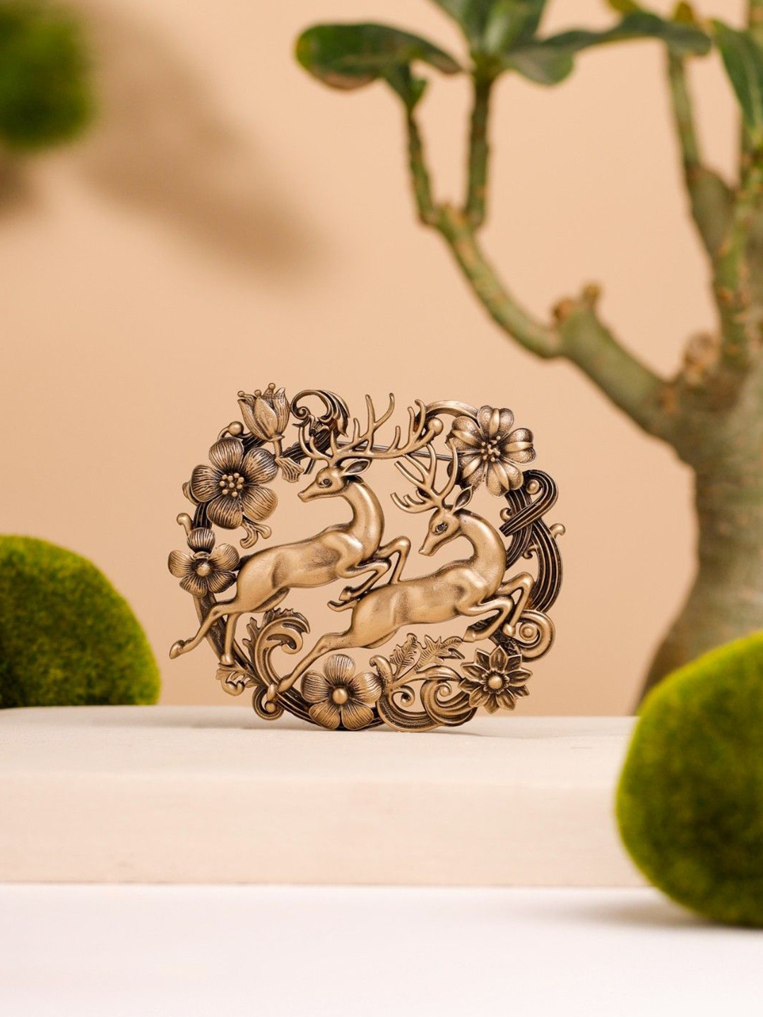 COSA NOSTRAA Men Dancing Deer Statement Brooch