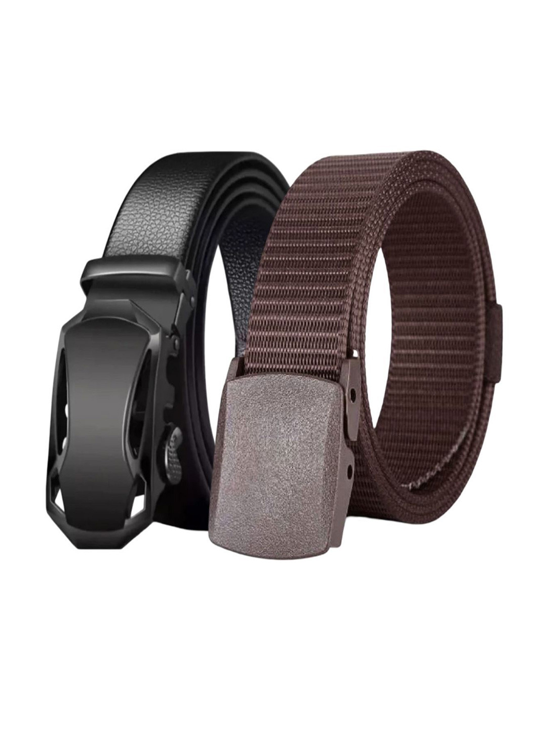 Niddleman Men Pack Of 2 Textured Belts