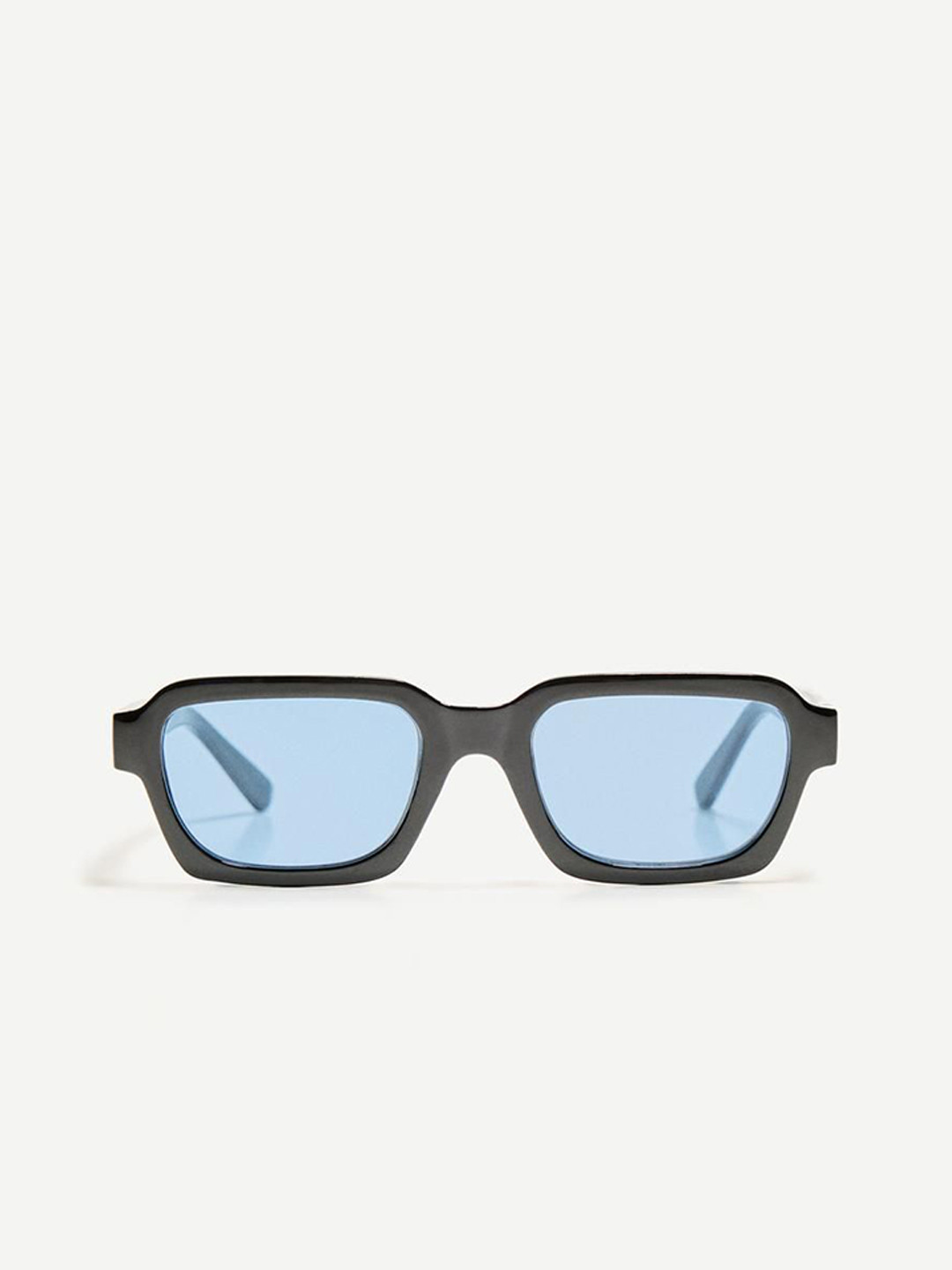 Bershka Men Blue Lens & Black Other Sunglasses 00041635604854668403-Turquoise