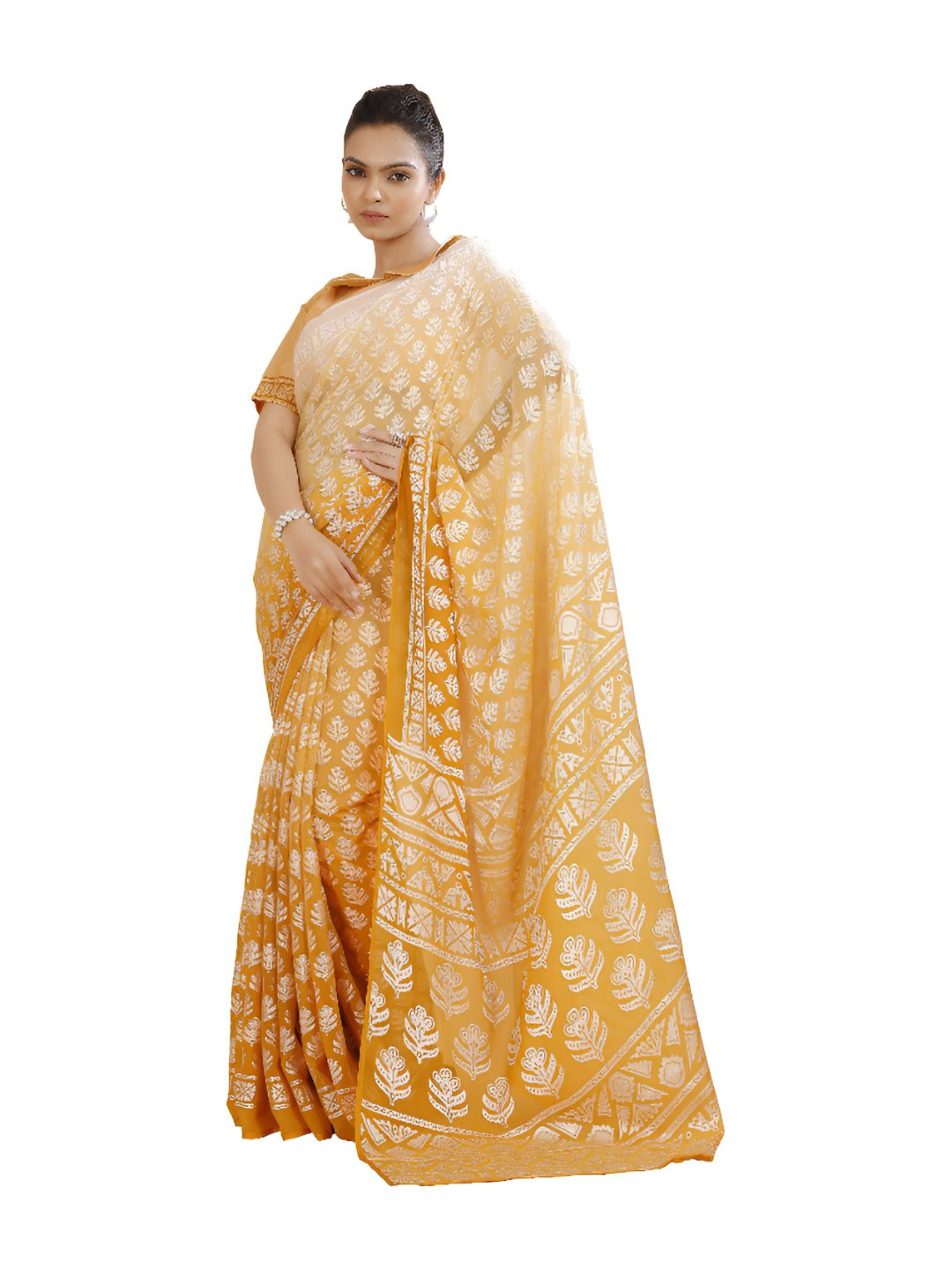 Garden Vareli Floral Printed Saree