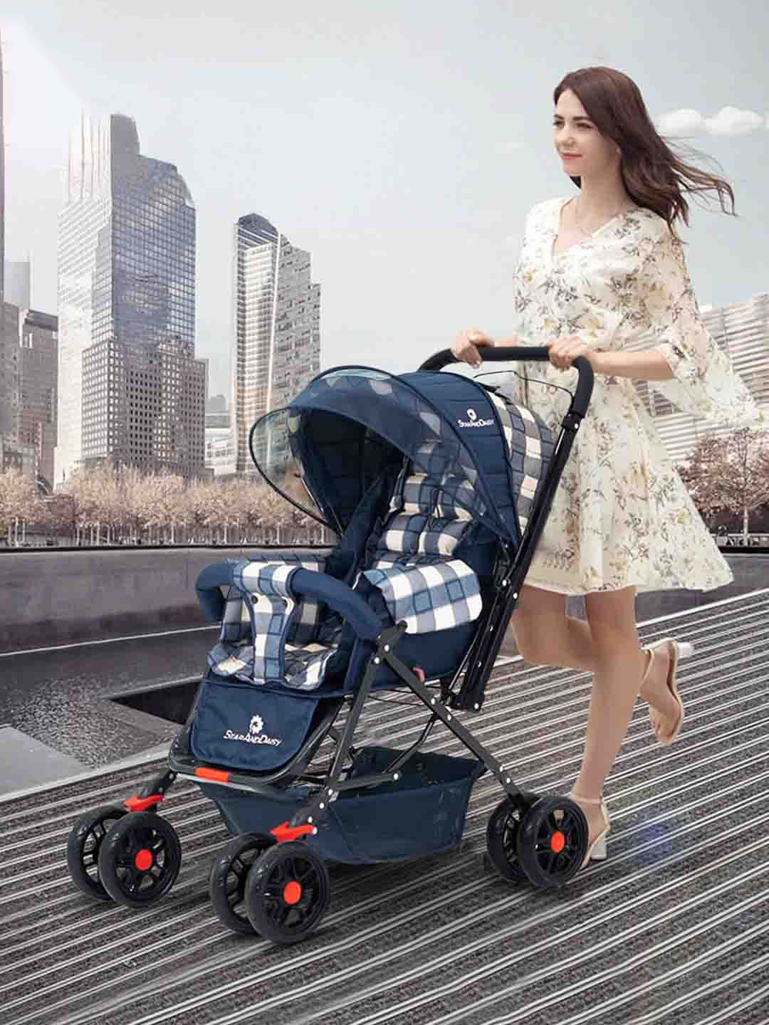 StarAndDaisy Infants Foldable With Adjustable CanopyStrollers