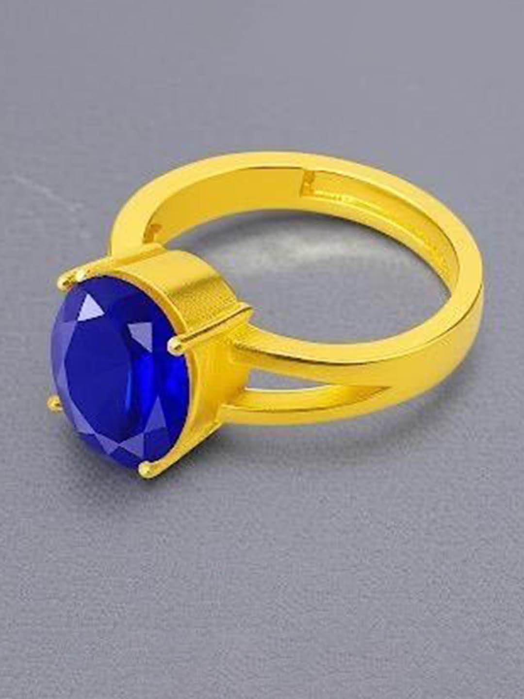 PANKHIL Gold-Plated Artificial Stones Studded Finger Ring