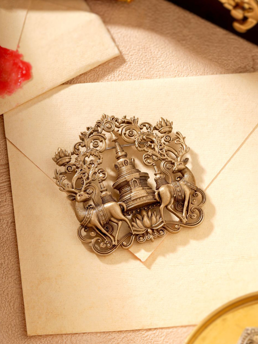 COSA NOSTRAA Men Temple Guardians Statement Brooch