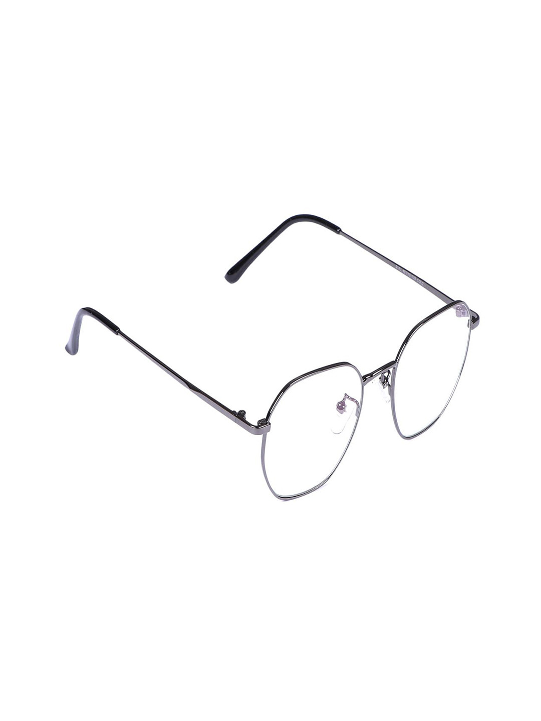 Admire Hexagon Unisex Colourblocked Half Rim Round Frames