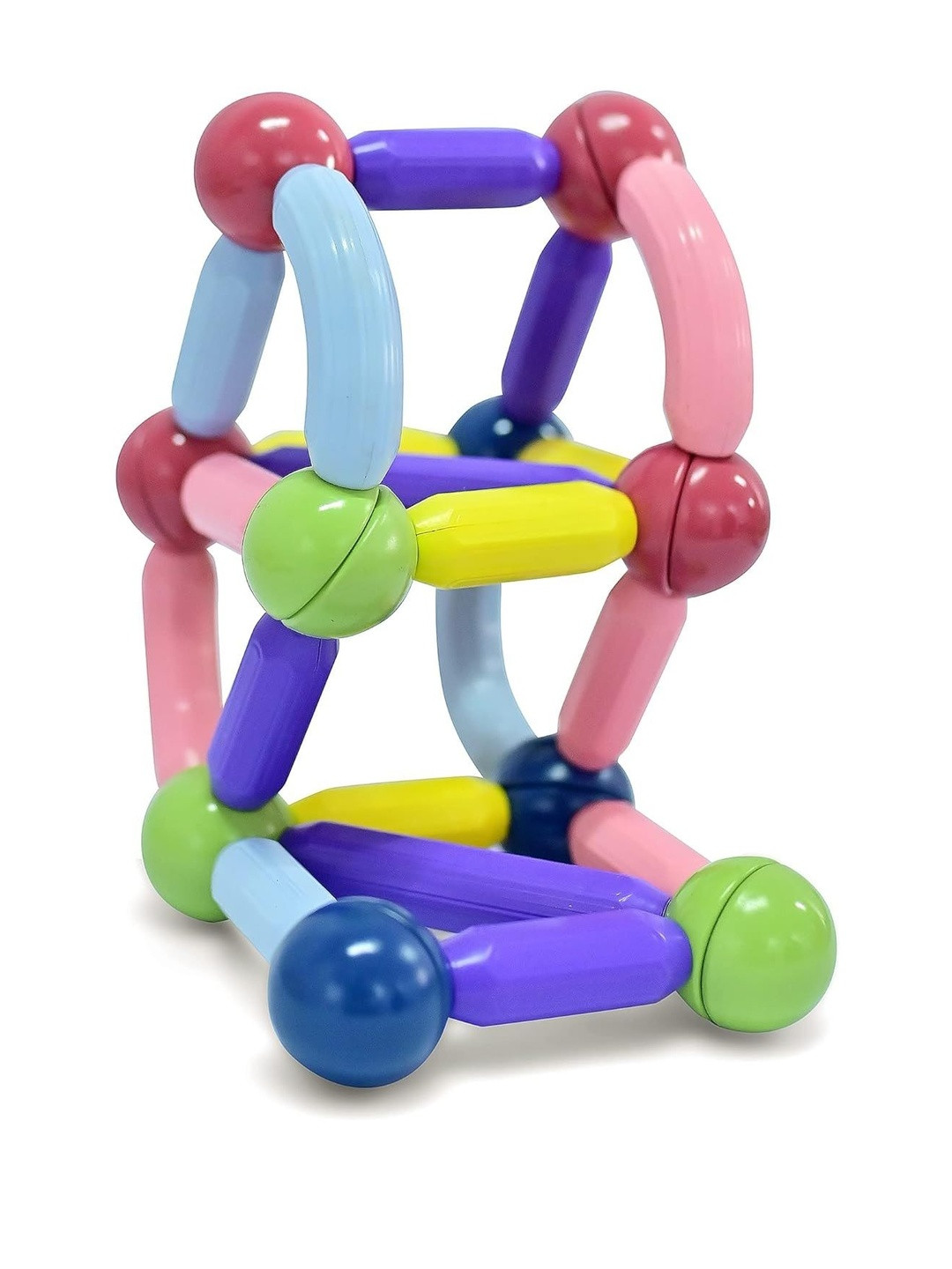 Playbox BPA Free Skill Development Magnetic Stick & Balls Magbox Toy Set