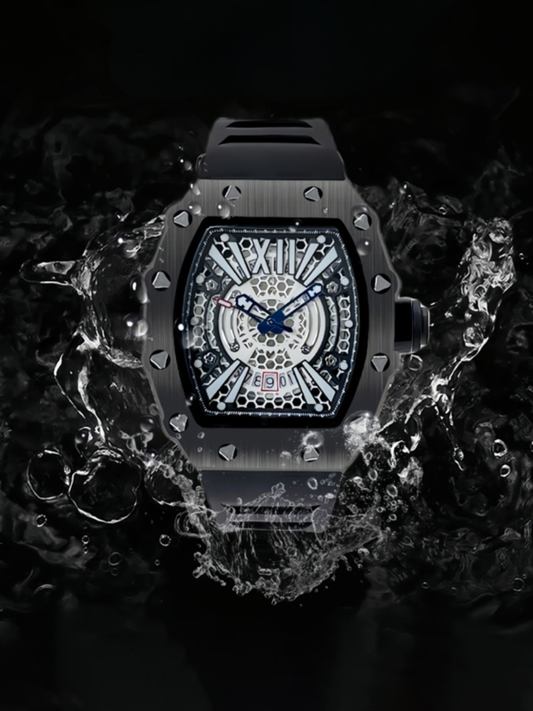 Precious Duke Men Analogue Motion Powered Watch PD_765723278937_Black_85