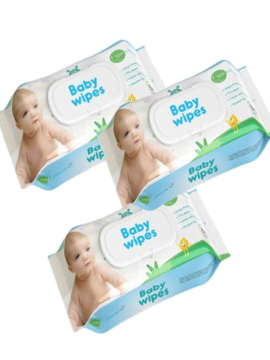 ANK Lifecare Set Of 3 Nourishing Baby Wipes With Aloevera - 40 Pieces Each