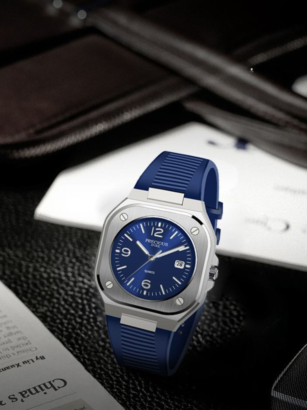 Precious Duke Men Dial & Straps Analogue Watch PD_844728028811_Blue_37