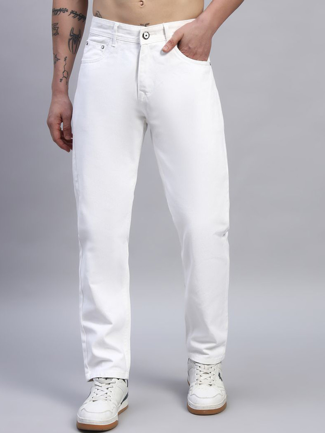 THE MUSRAT TRADERS Men Slim Fit Mid-Rise Cotton Jeans