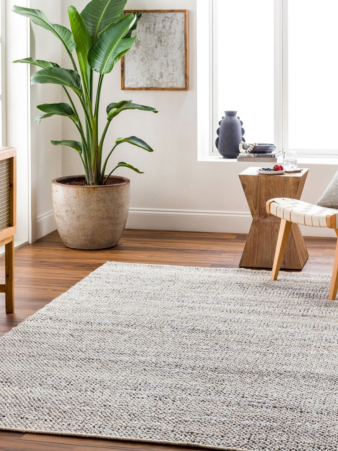 Surya Living Grey Anti-Skid Carpet