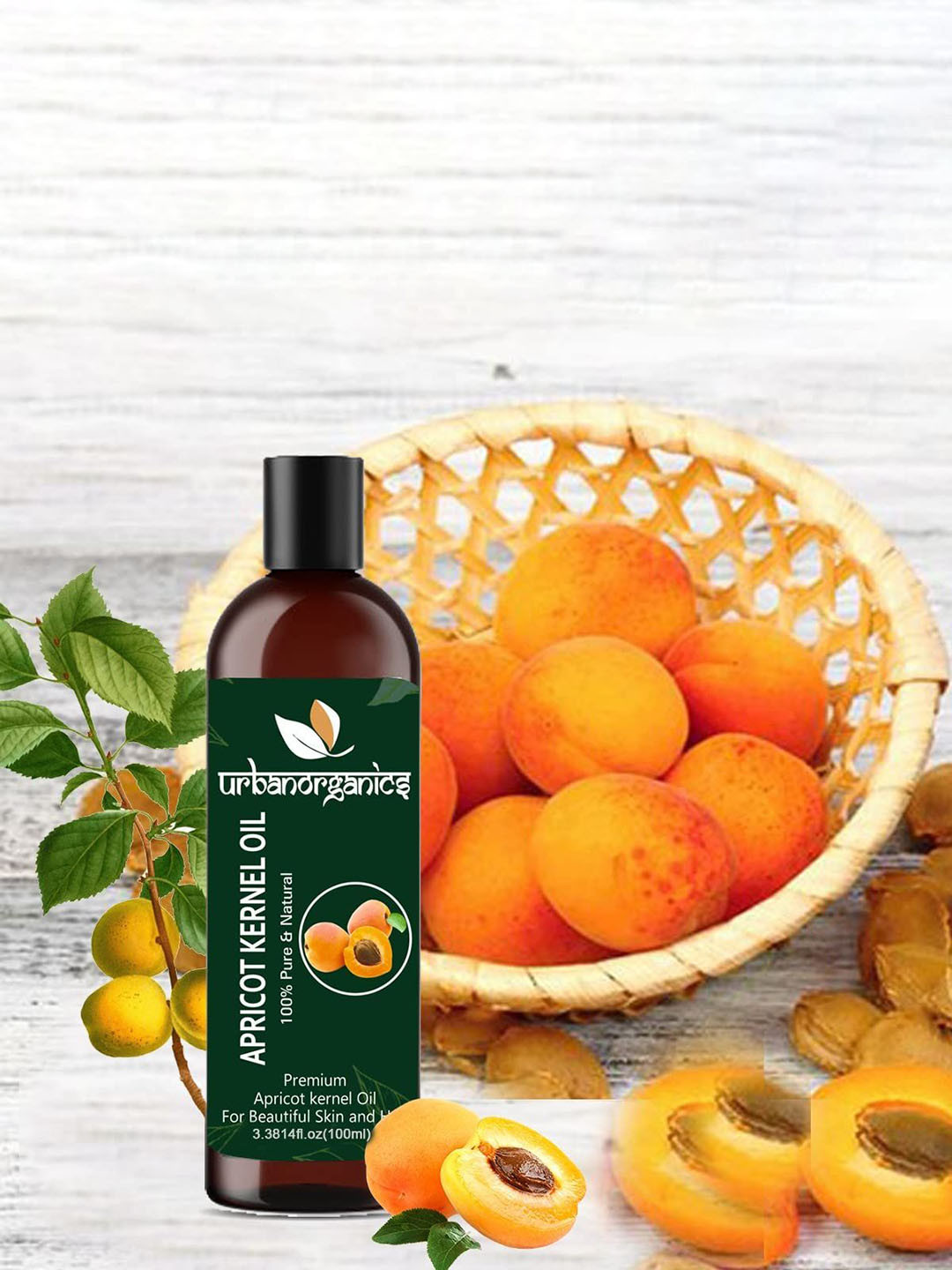 Urbanorganics Pure Apricot Hair Oil 100 ml