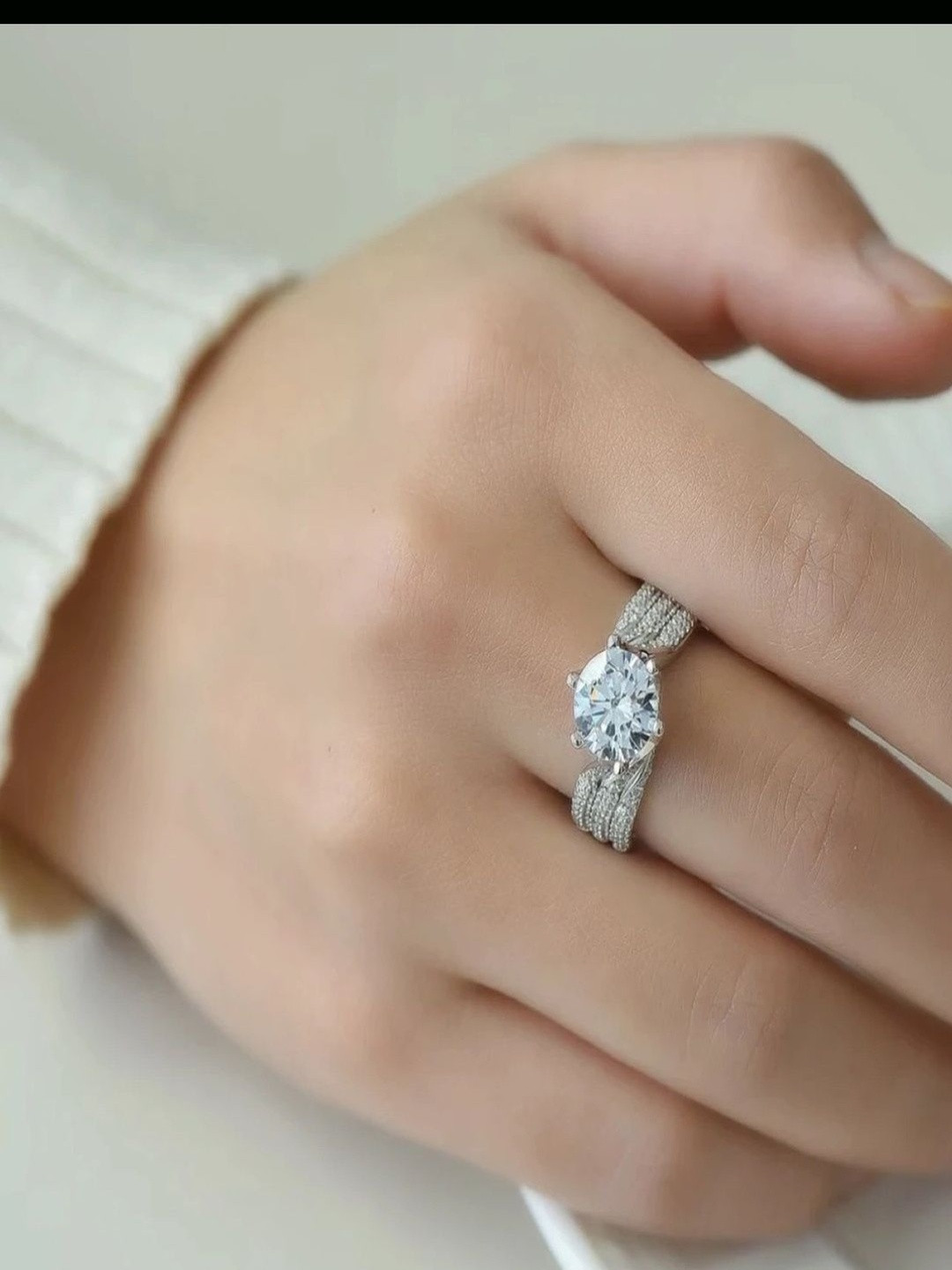 SAPRAA TRENDS Women Platinum-Plated Copper Ring