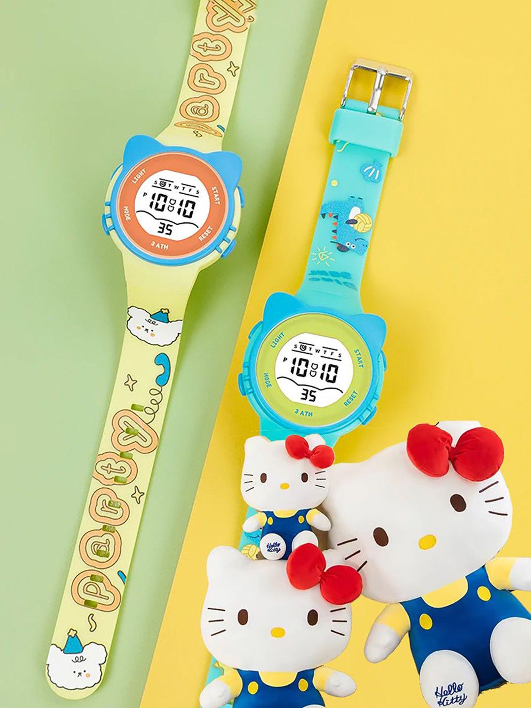 Time Up Kids Printed Dial & Straps Digital Watch N2306-X6