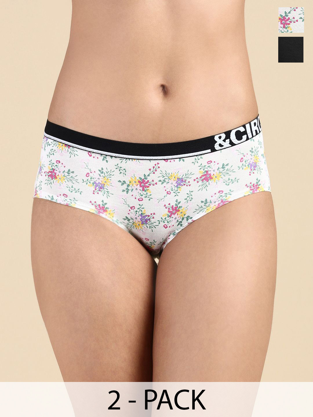 &CIRCUS Women's Pack Of 2 Airsoft Hipster