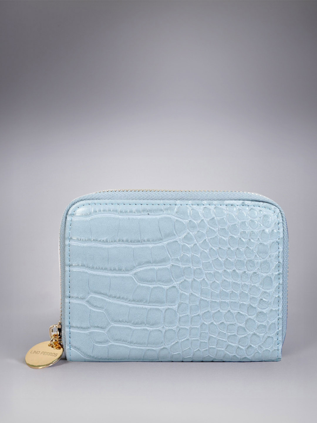 Lino Perros Women Croc & Snakeskin Textured Zip Around Wallet