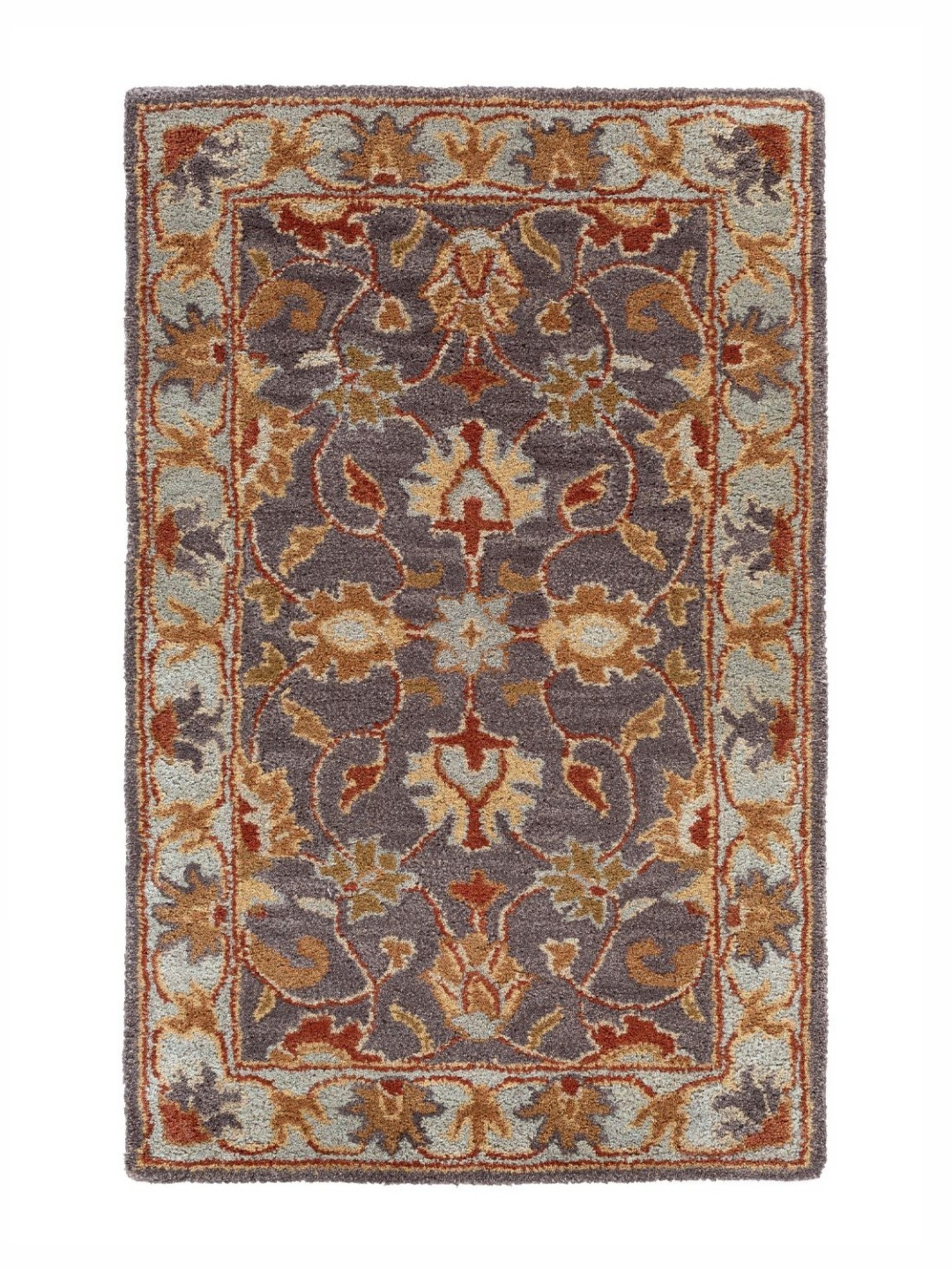 Surya Living Charcoal Traditional Anti-Skid Woollen Carpet