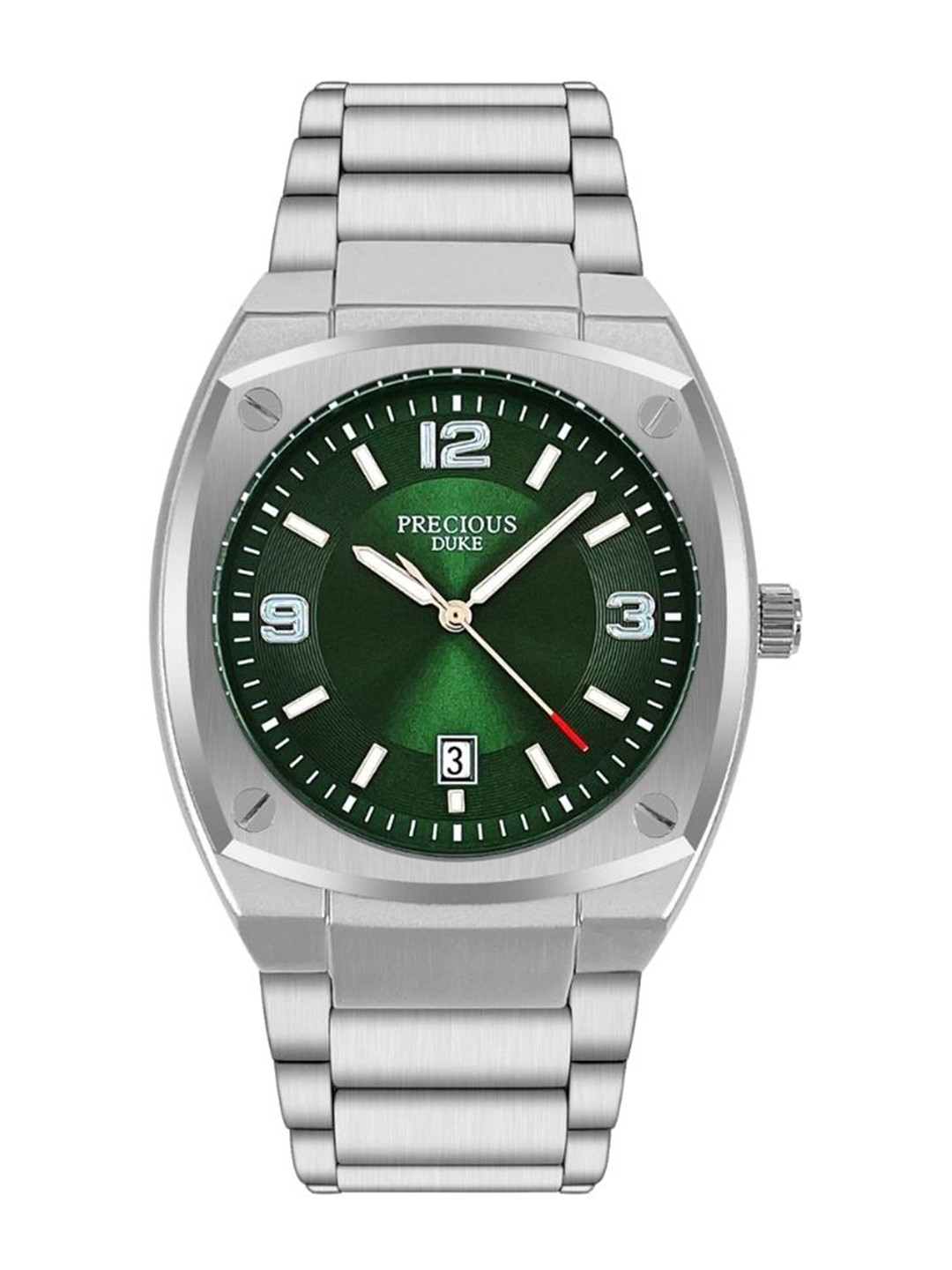 Precious Duke Men Analogue Watch PD_902850470751-Silver-Green