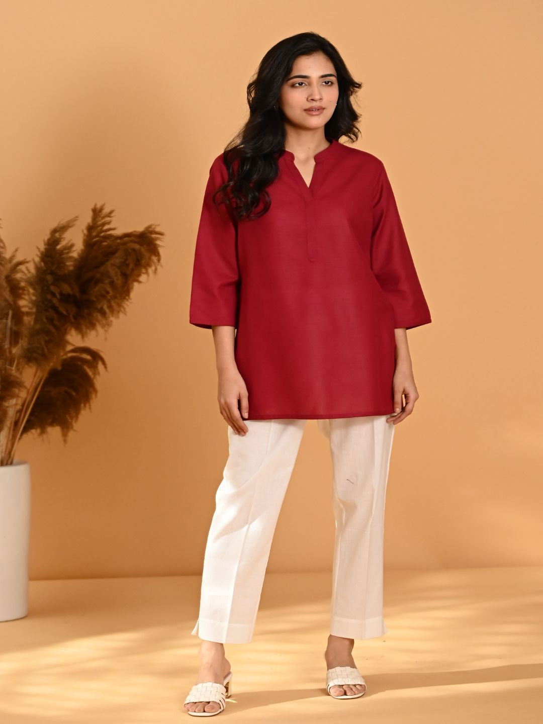 SANSKORI Elira Women Pure Cotton Handloom Kurti